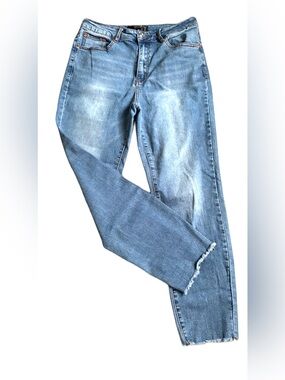 Monkey Ride Jeans, Sz. 7, Loose Fit, High Rise, Raw Edge Hem